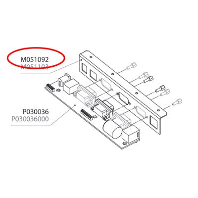 Držiak konektorov E150 COM2                                                     