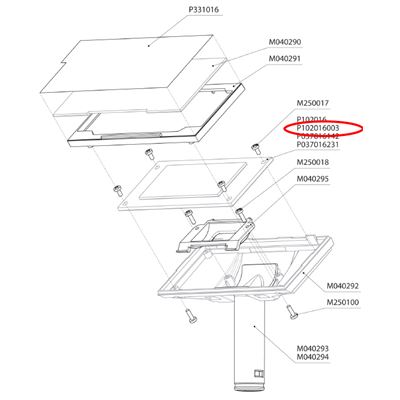 Alfanumerický displej E2100 UNI komplet                                         